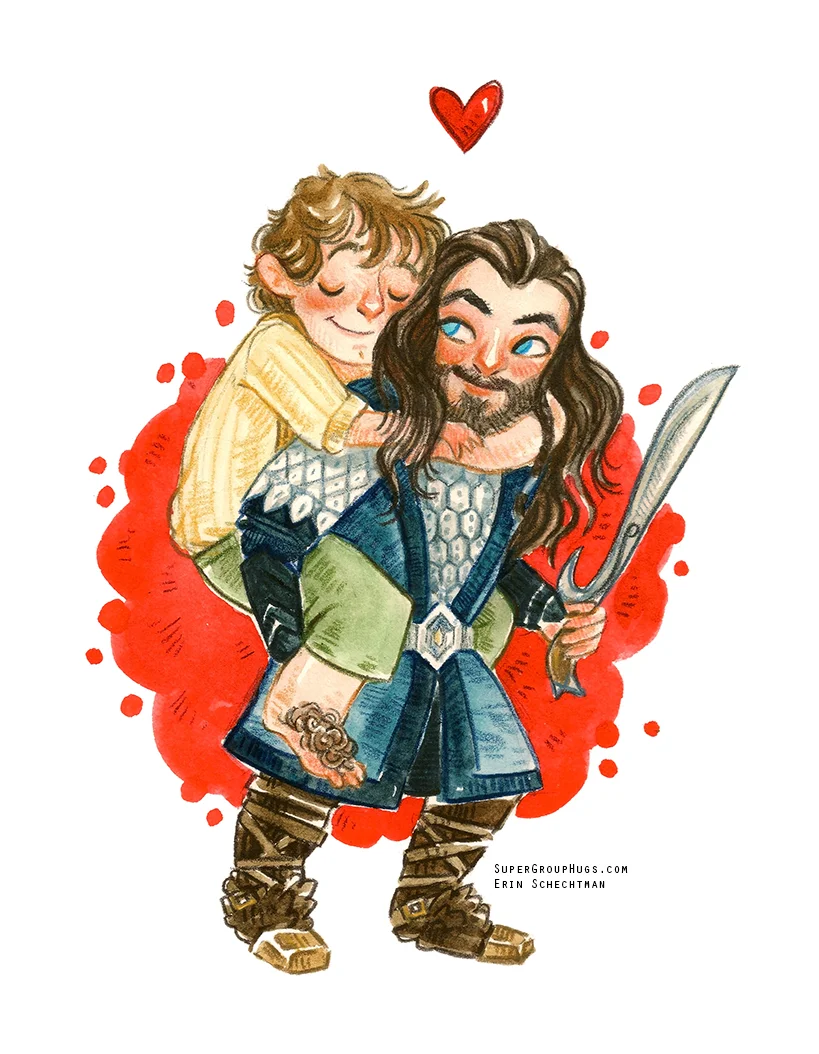 The Hobbit - Thorin & Bilbo HUG