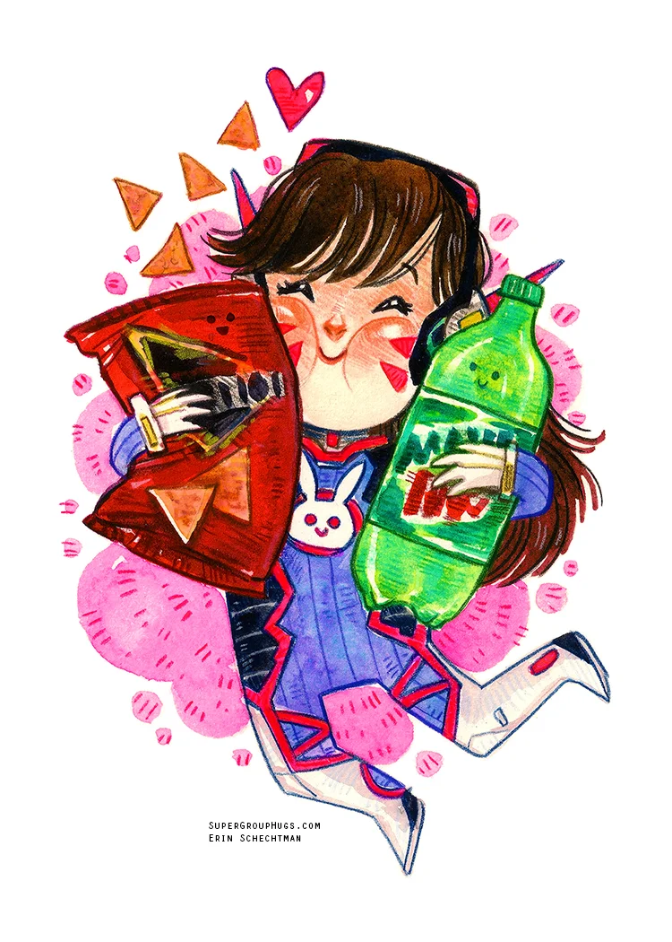 Overwatch - D.Va & Snacks!