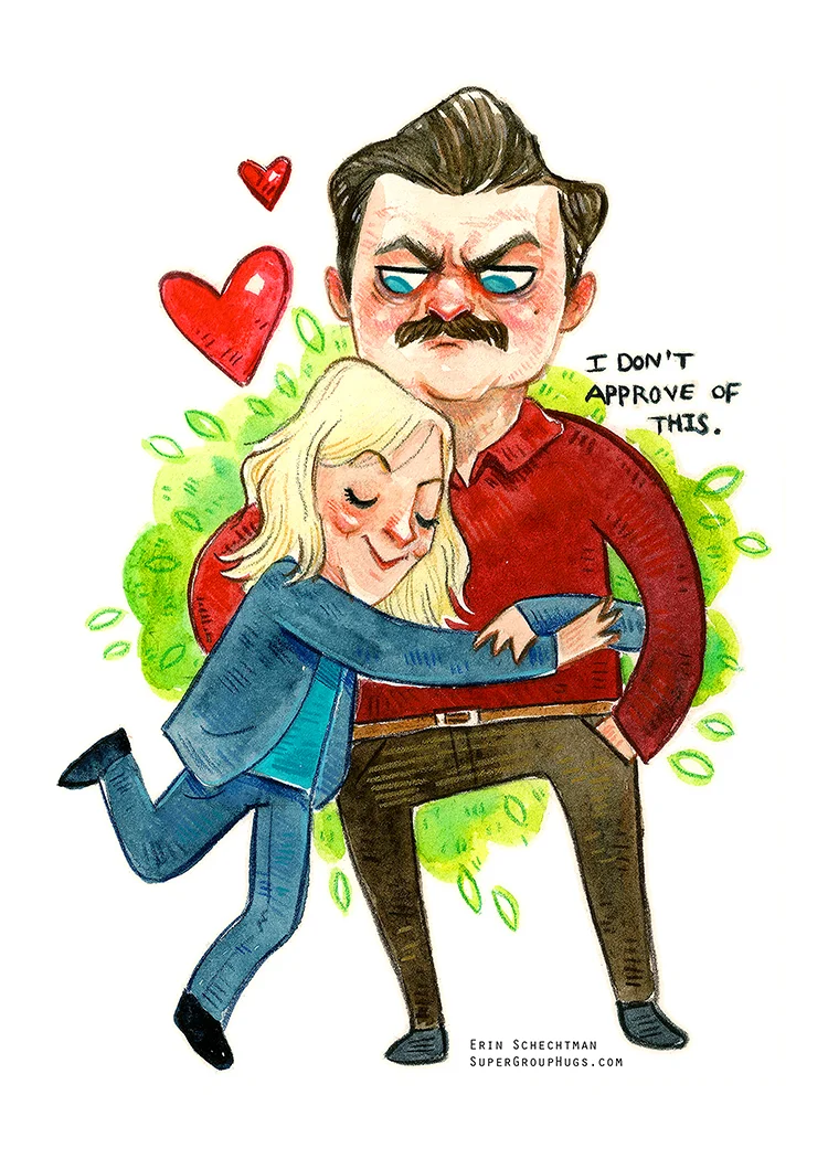 Parks and Rec - Leslie & Ron