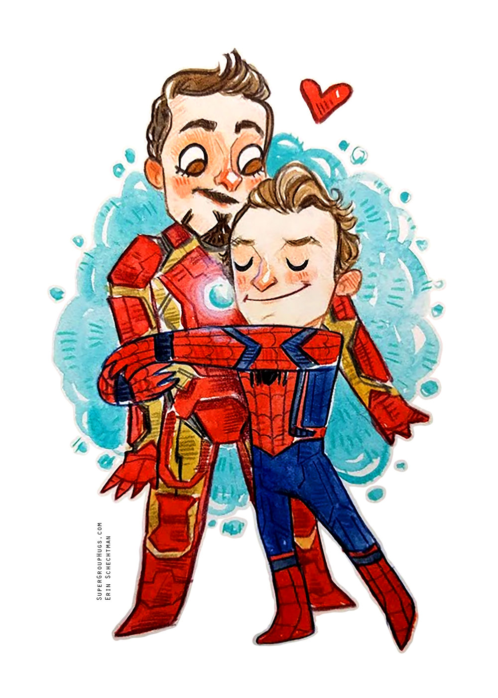 Spiderman & Ironman HUG — Super Group Hugs