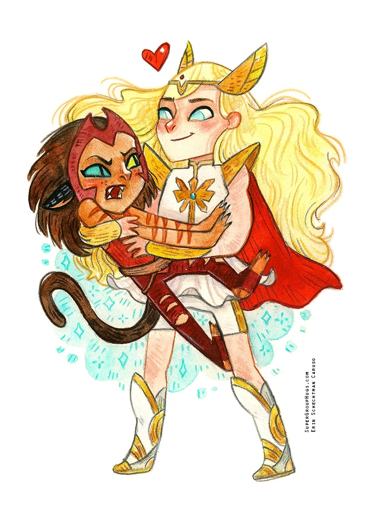 She-Ra and Catra HUG