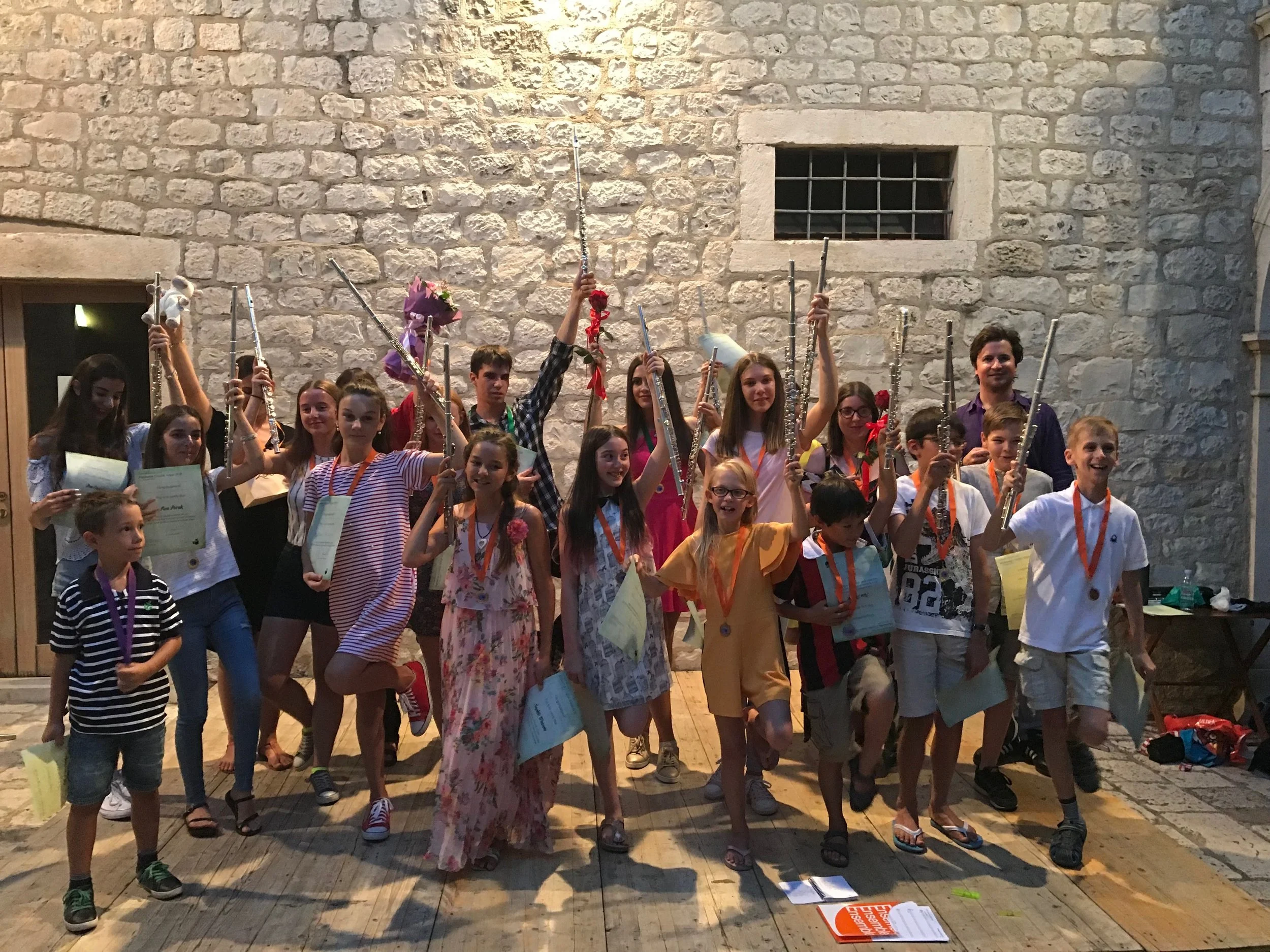 After our final concert in Kastel Vitturi, August 2018