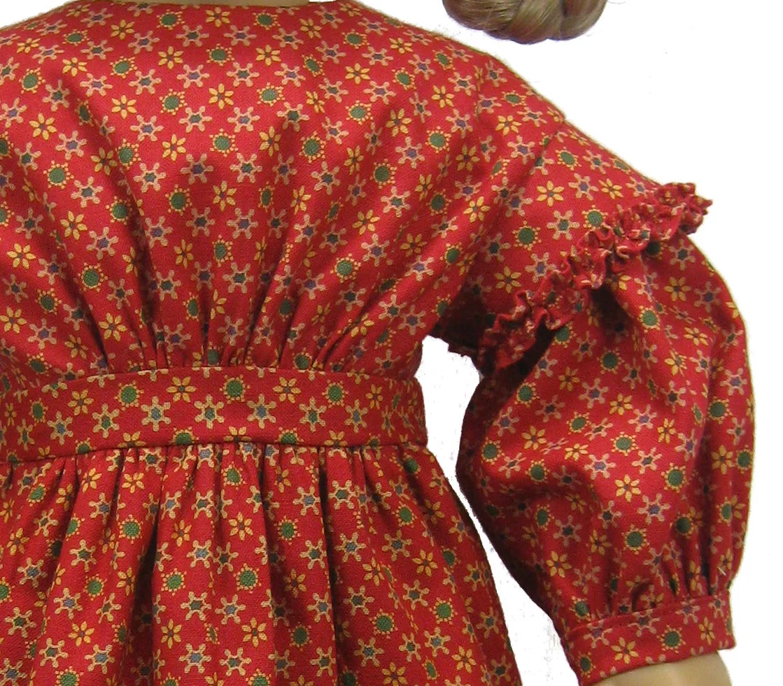 BunnyBear Civil War dress pattern for 18 inch dolls