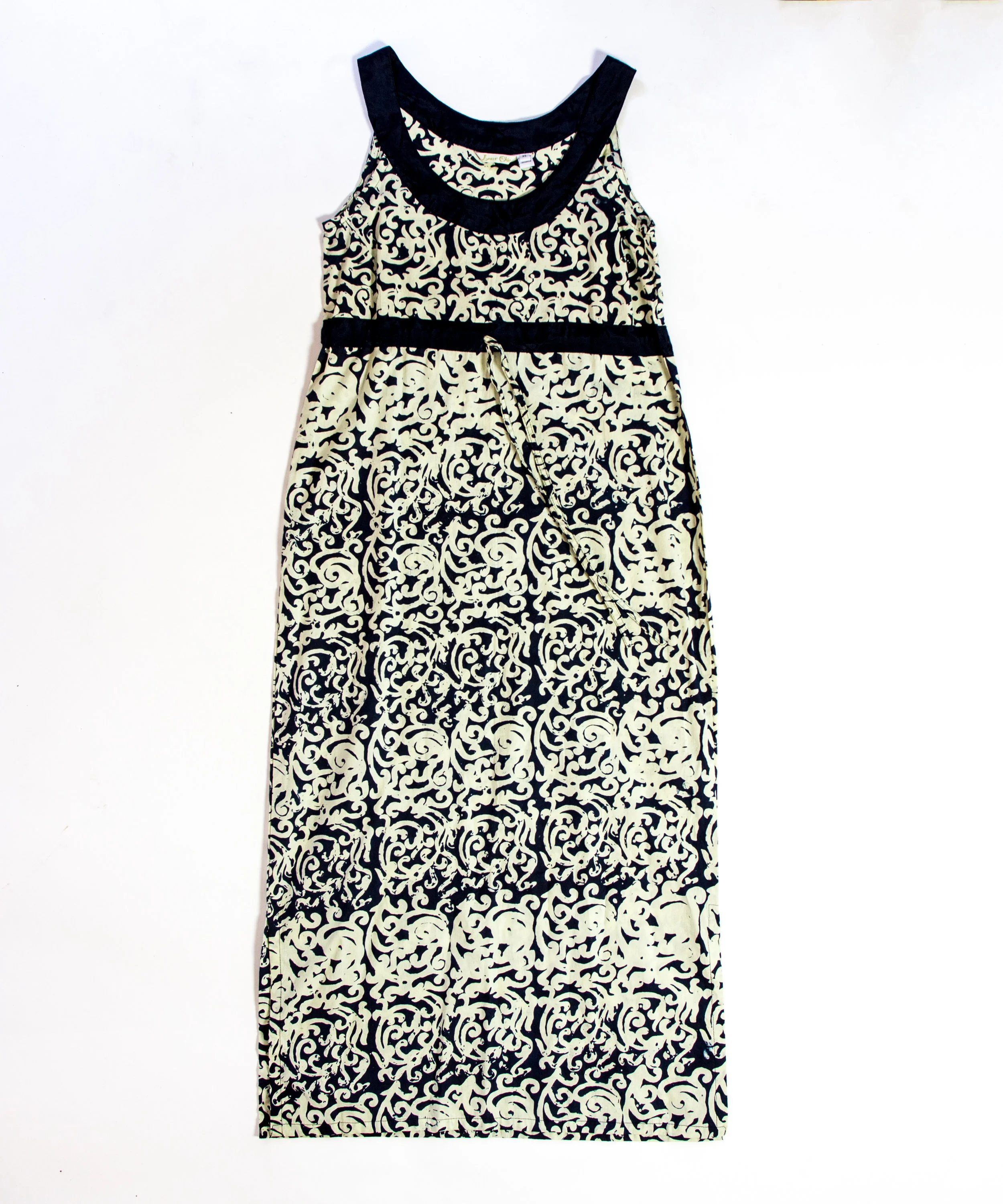 Dollie Maxie Dress - Black & Cream Bali