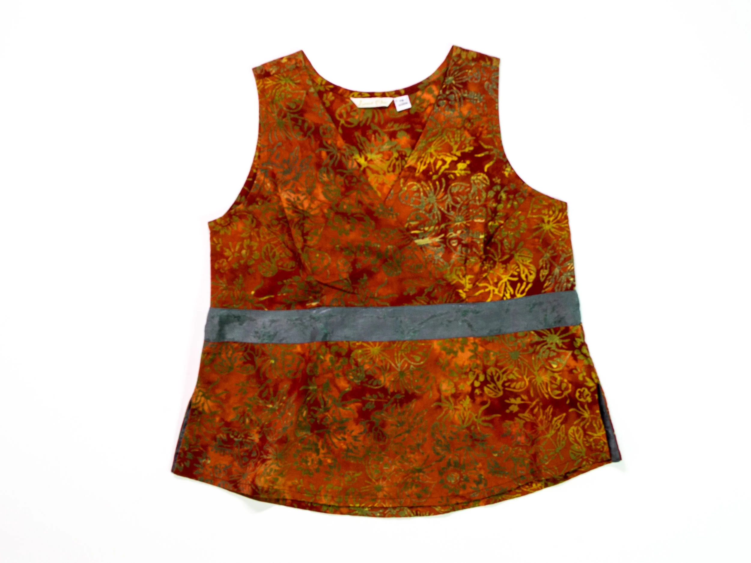 Criss-Cross Top & Crop Pant - Rust and Khaki