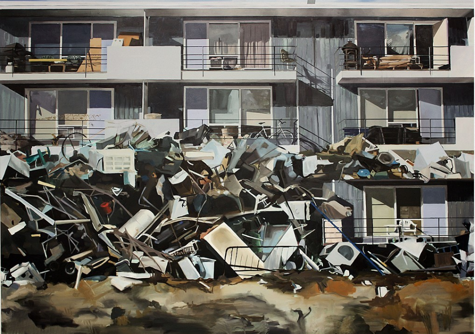 Andrea Kastner, The Inventory of Dreams, 2014, Oil on Canvas, 60" x 84"