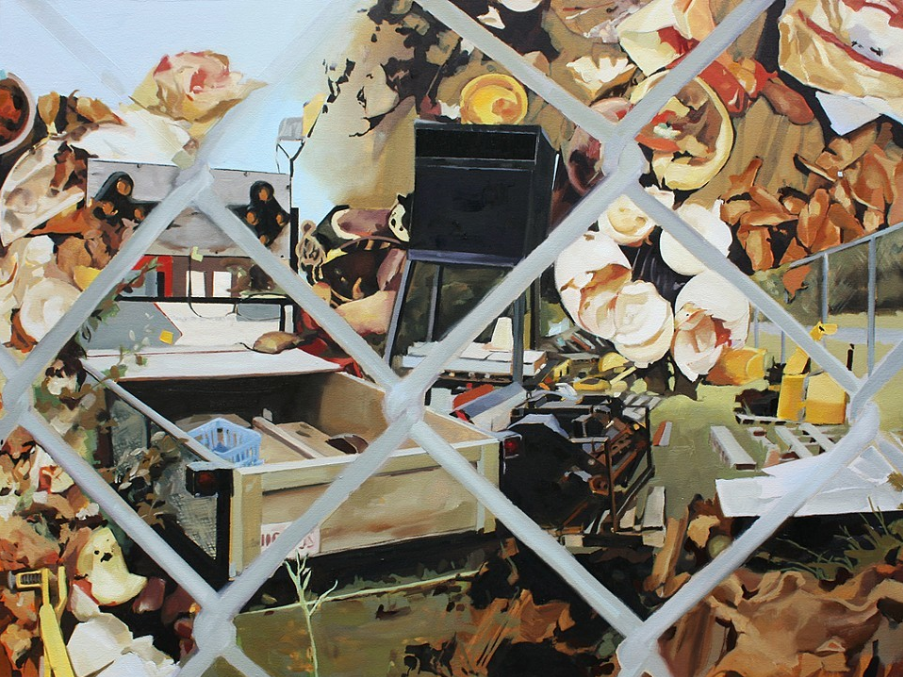 Andrea Kastner, Beautiful Losers, 2014, Oil on Canvas, 30" x 40"