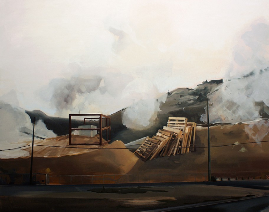 Andrea Kastner, Woodlands, 2014, Oil on Canvas, 38" x 48"