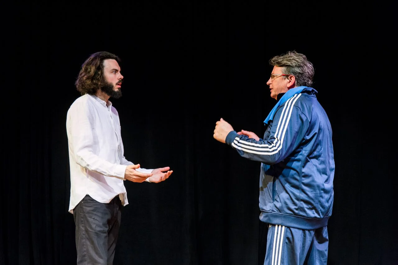 L to R: Sean Shannon as Paul and Terrence Montgomery as Tom