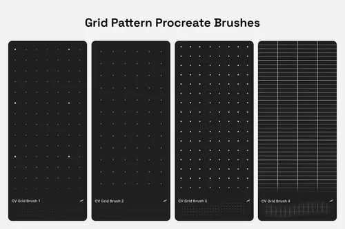 Creative Veila – Grid Pattern Procreate Brushes