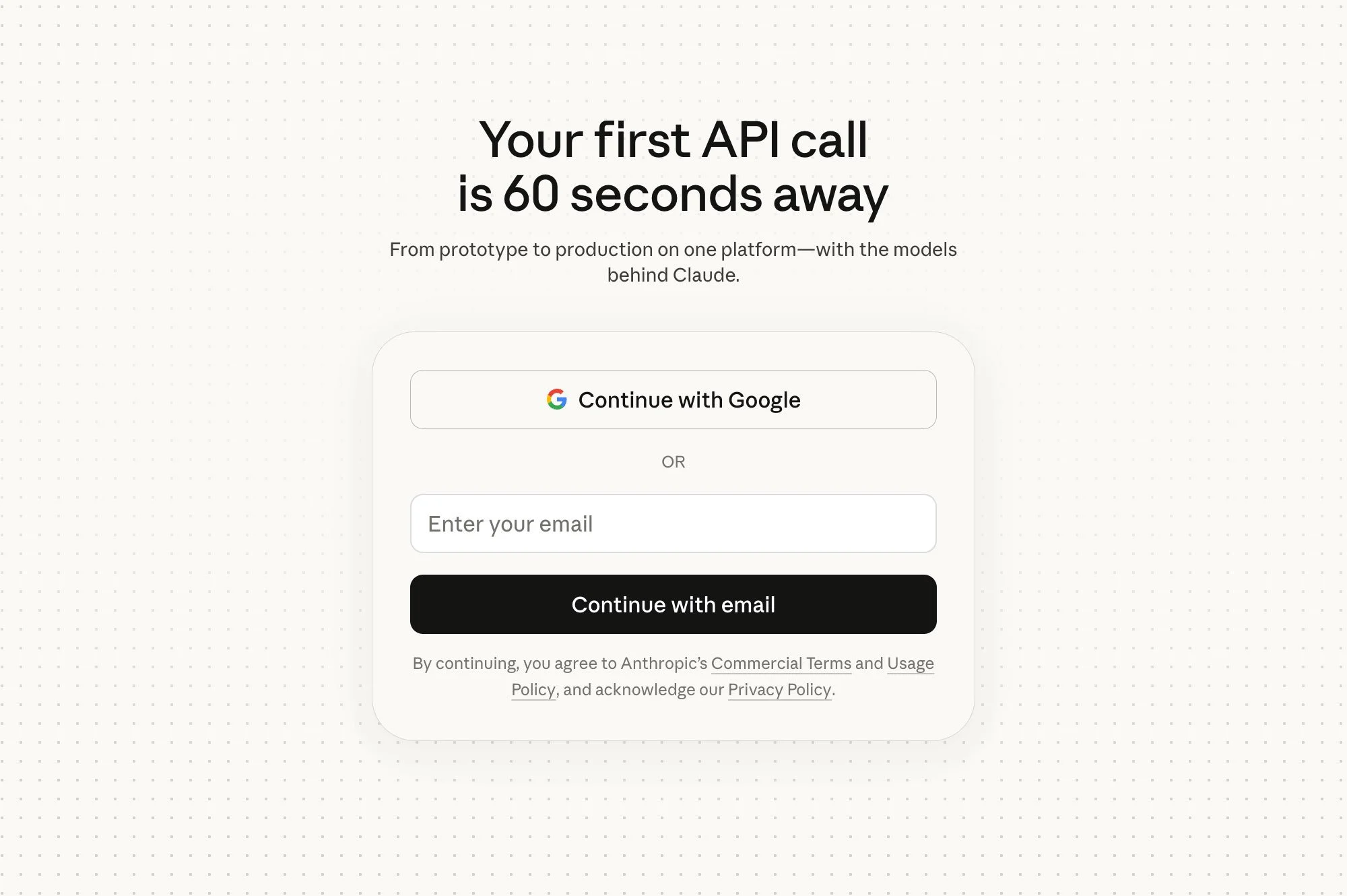 Claude Platform Homepage