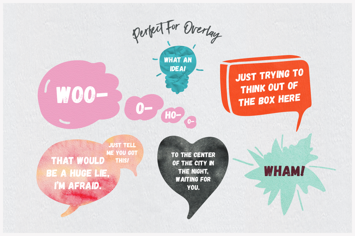 Eccentric Speech Bubbles Vector Pack