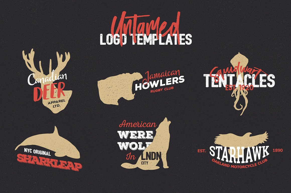 Untamed Logo Templates