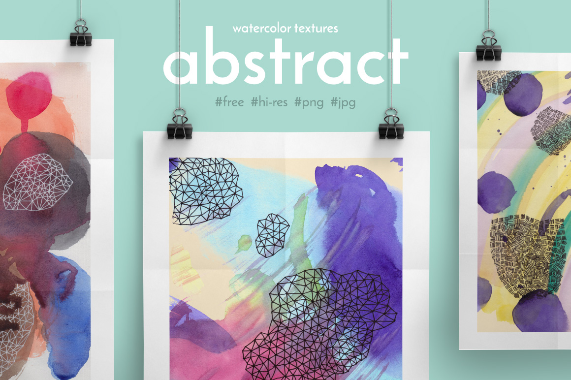 Abstract Watercolor Textures