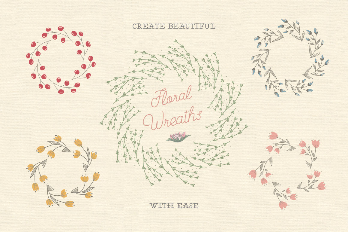 Free Download: Floral Pattern Brushes For Illustrator