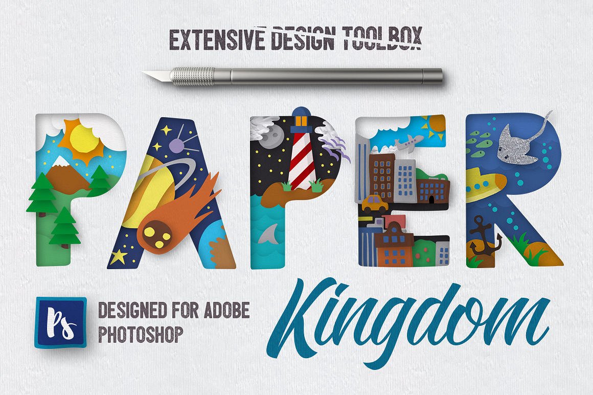 Paper Kingdom For Photoshop