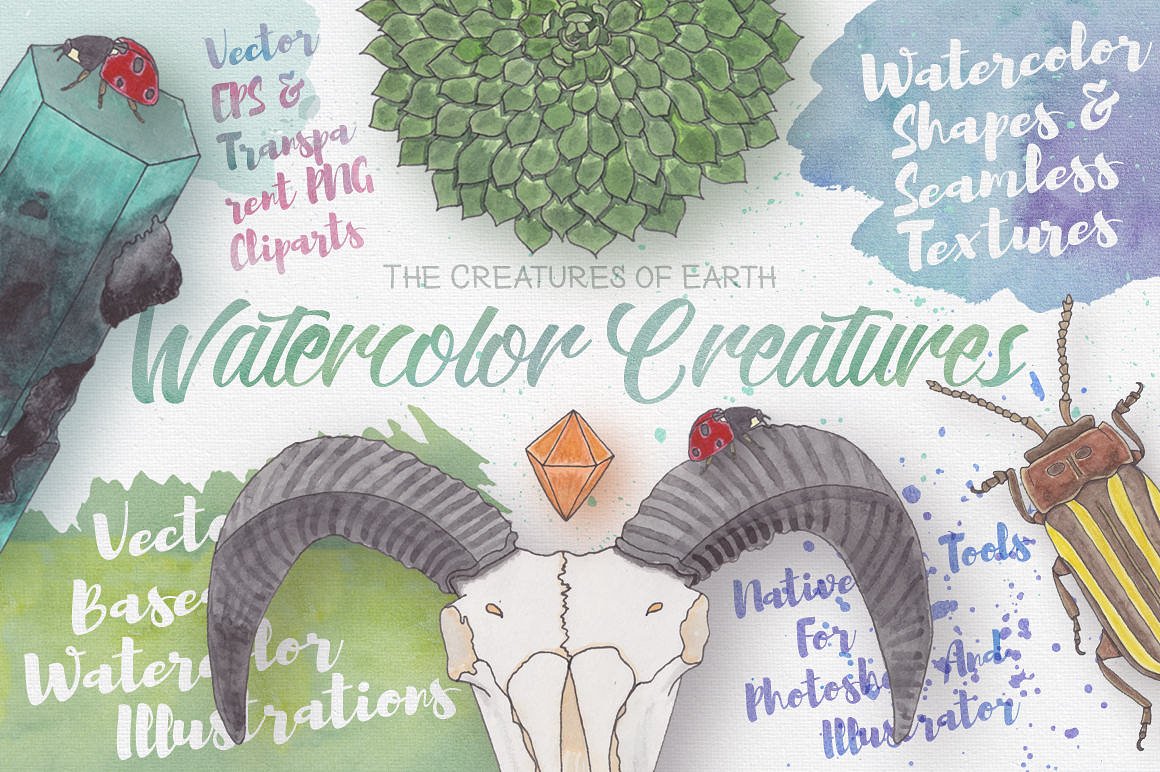 Watercolor Creatures vol.1