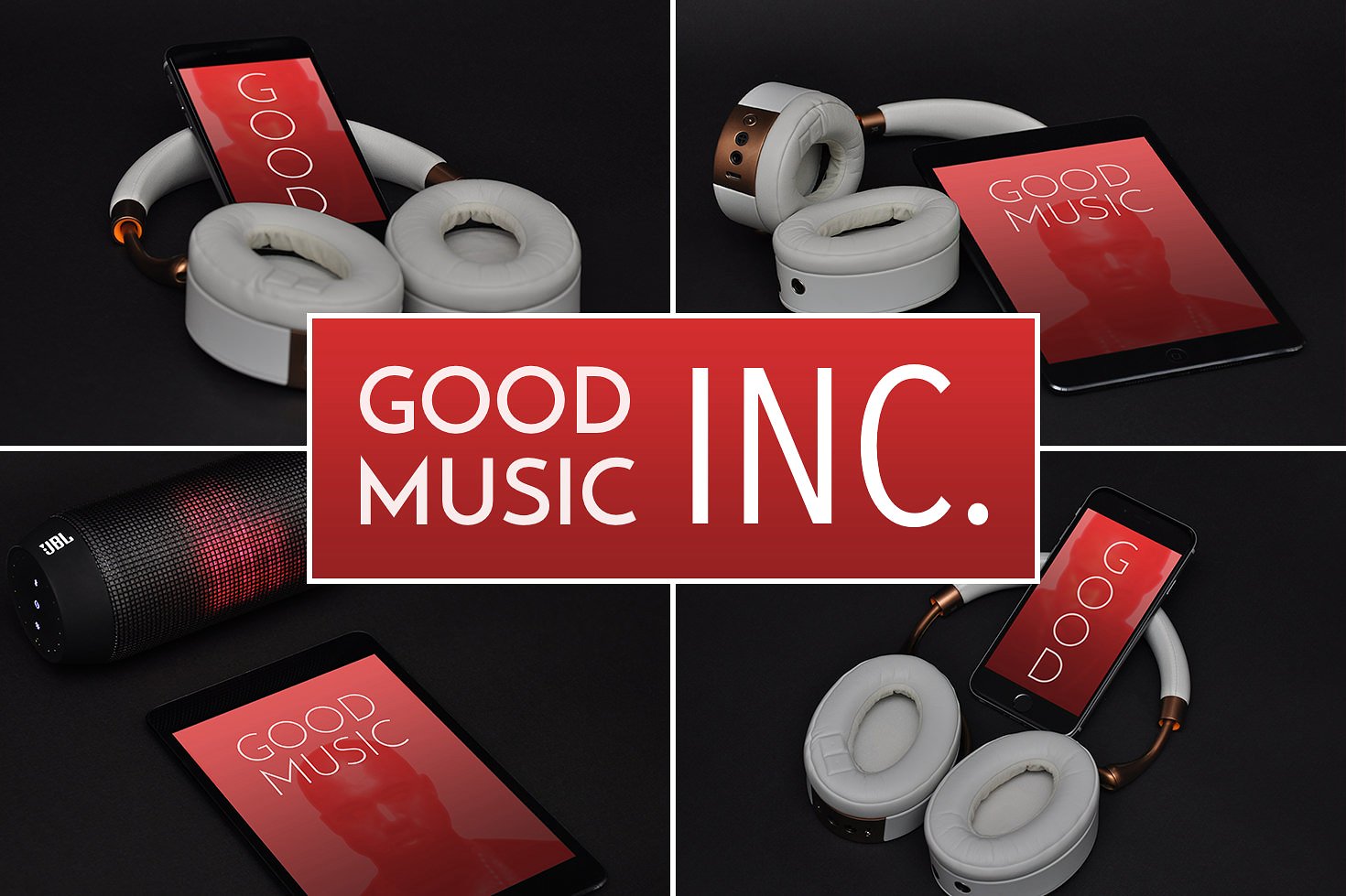 GOOD MUSIC INC. Mockup Set