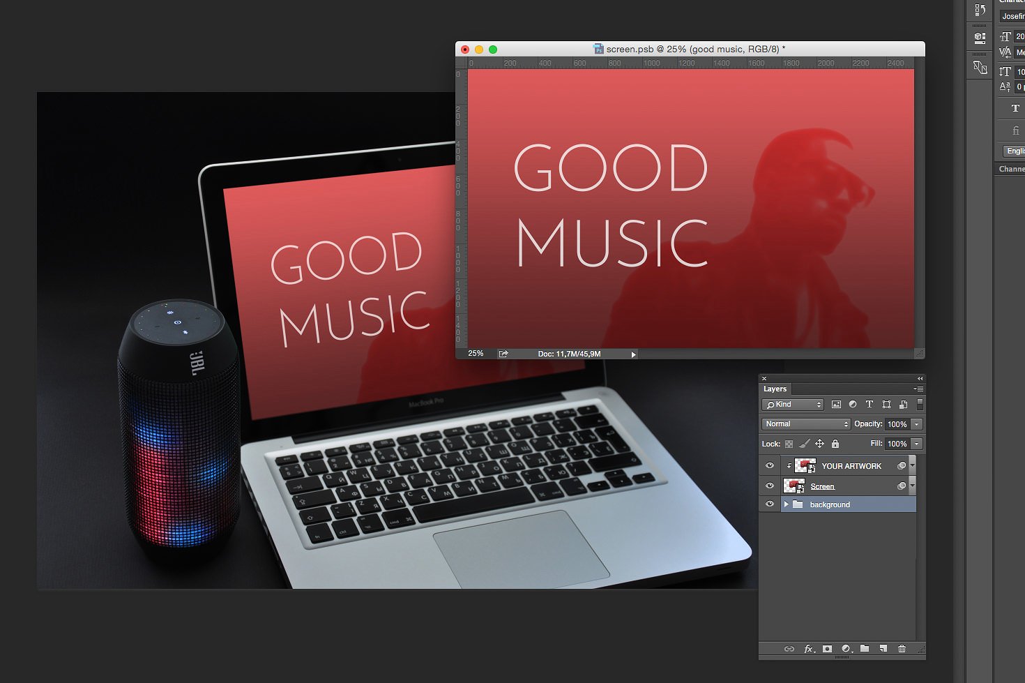 GOOD MUSIC INC. Mockup Set