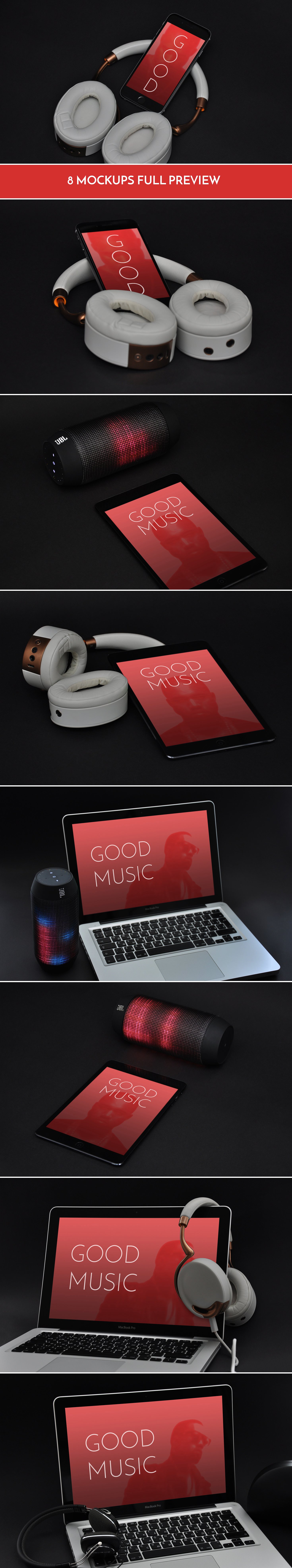 GOOD MUSIC INC. Mockup Set