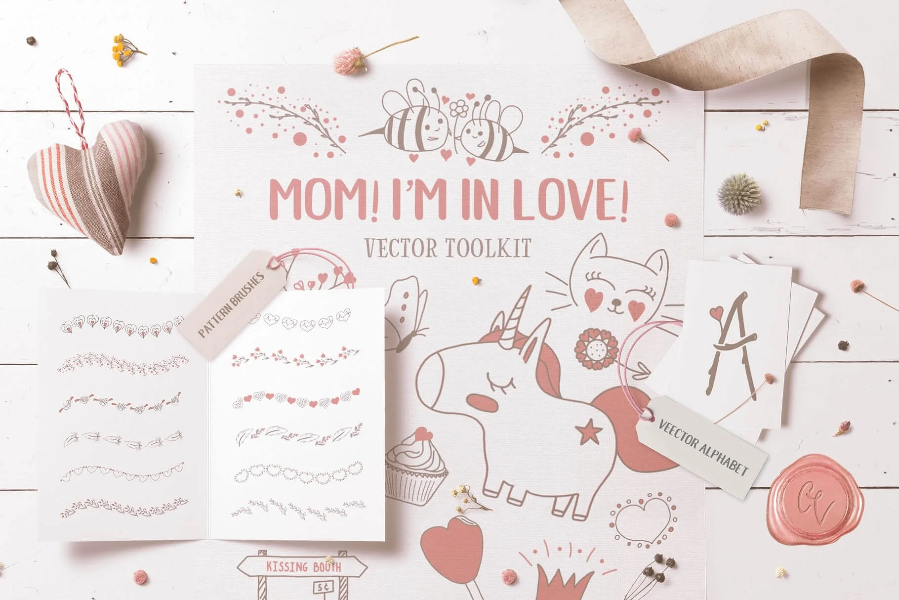 Mom! I'm in Love! Vector Set