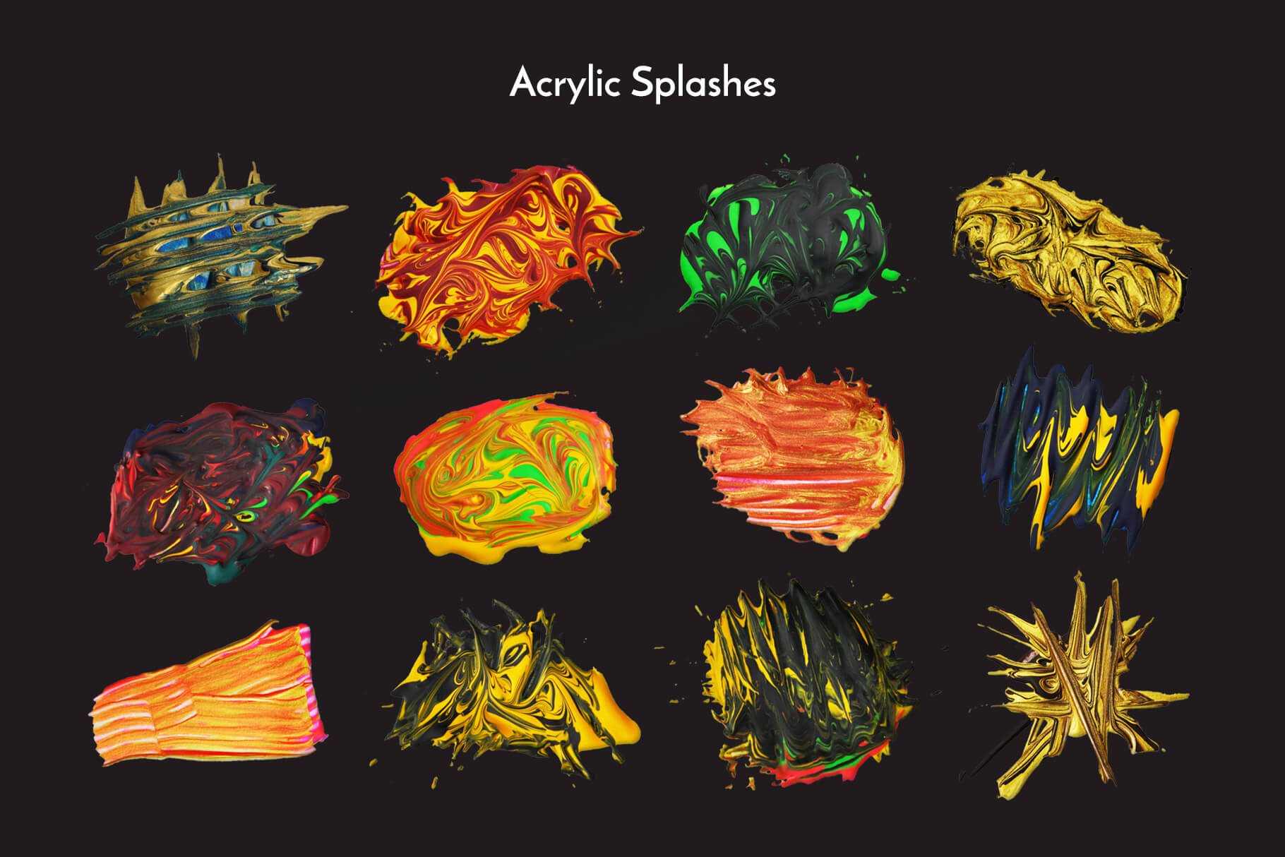 Abstract Acrylic Graphic Pack