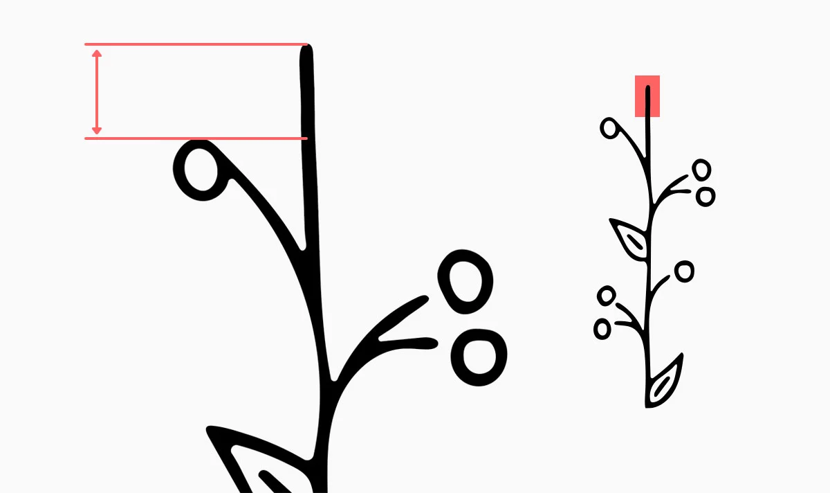 The initial vector illustration