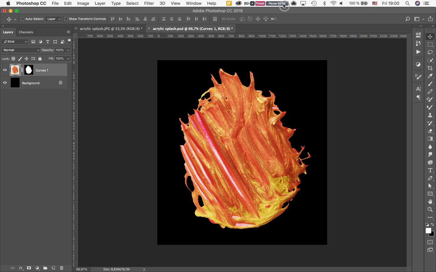 Saving the artwork as transparent PNG
