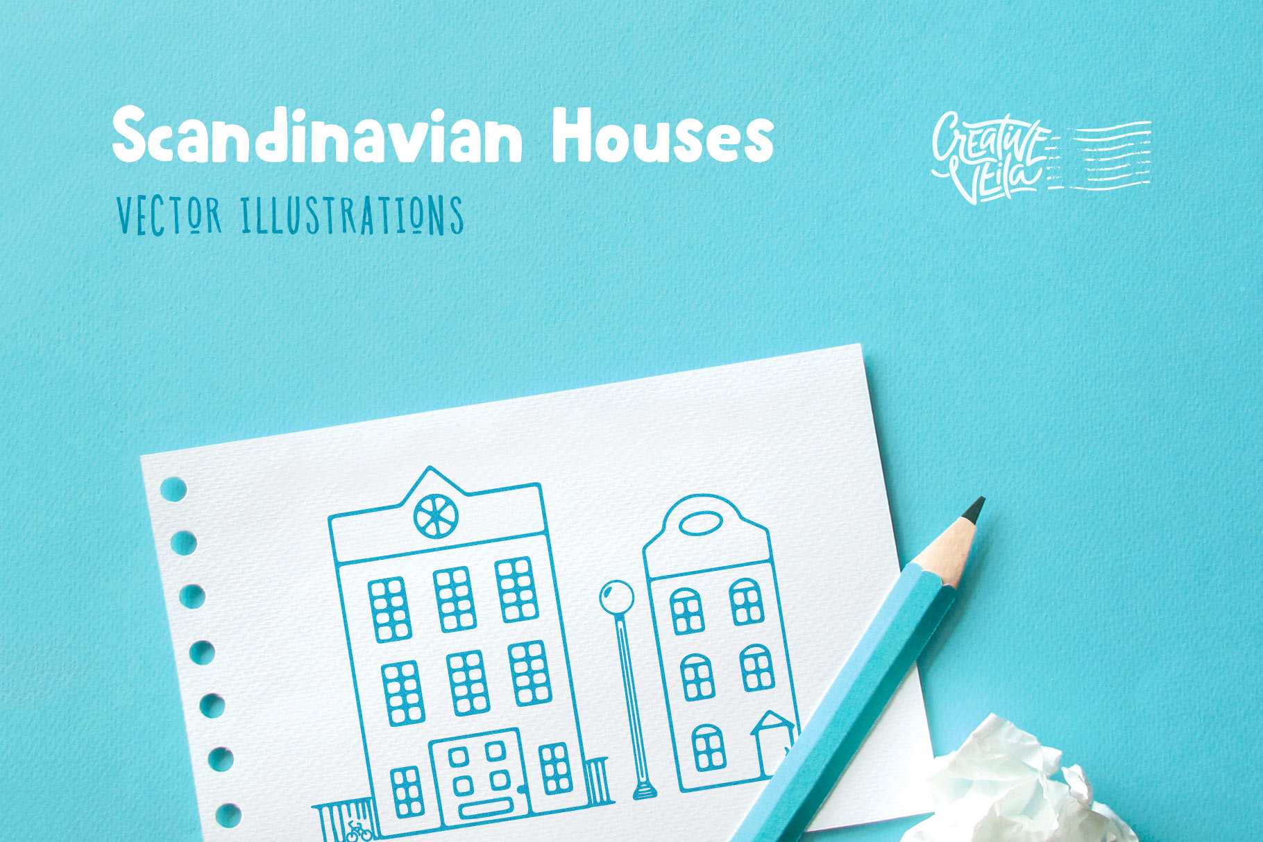Scandinavian Houses: Free Vector Images