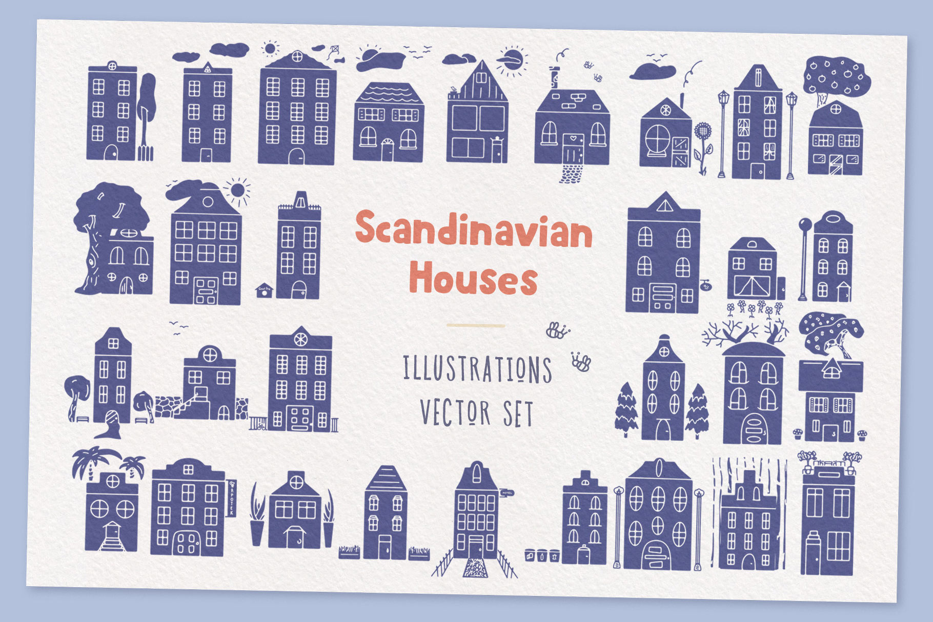Scandinavian Houses: Free Vector Images