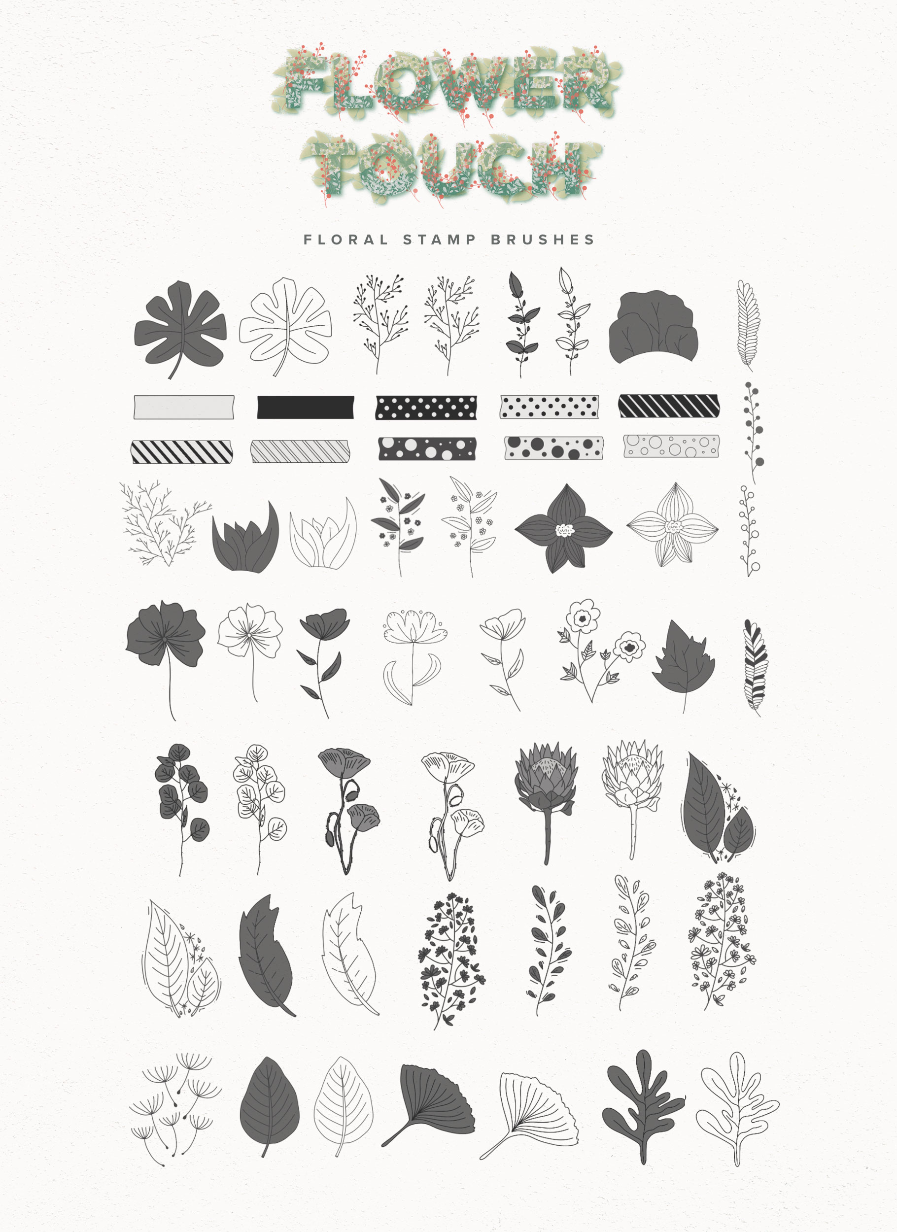 Flower Touch Stamp Brushes