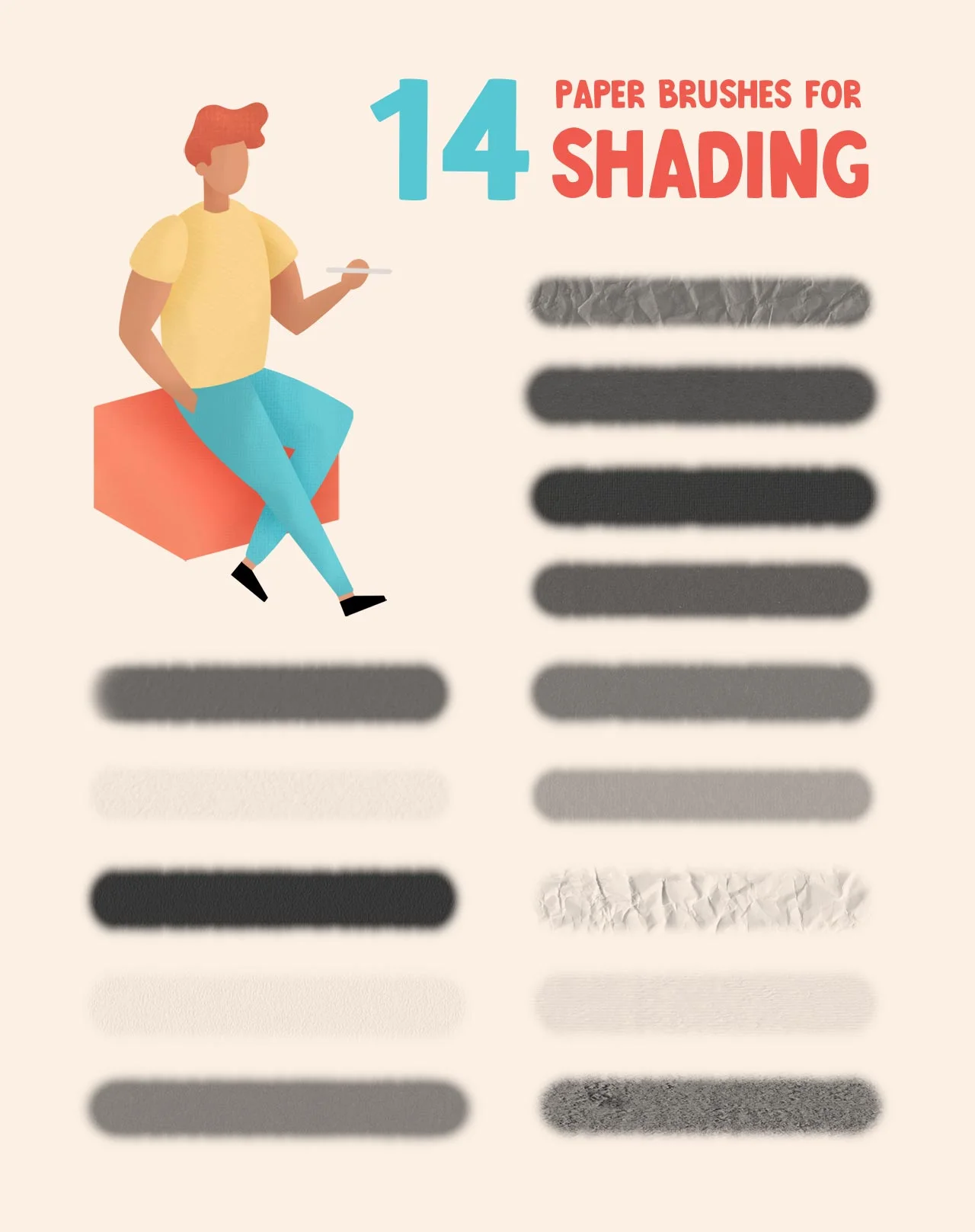 Fabric & Paper Procreate Brushes