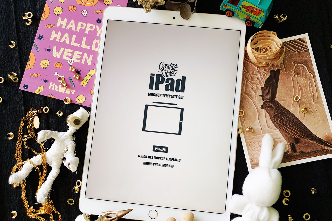 Free iPad Mockup Template Set
