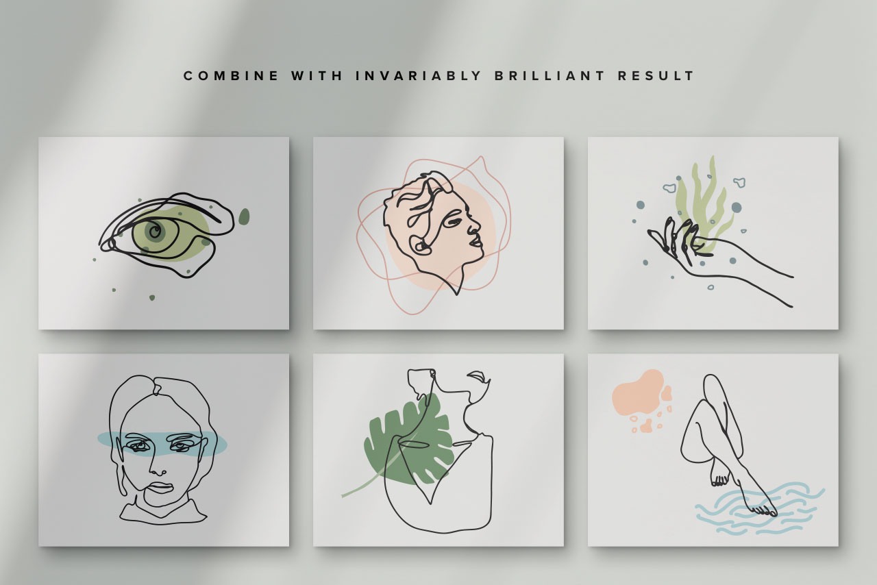 Lineart Abstract Vector Illustrations