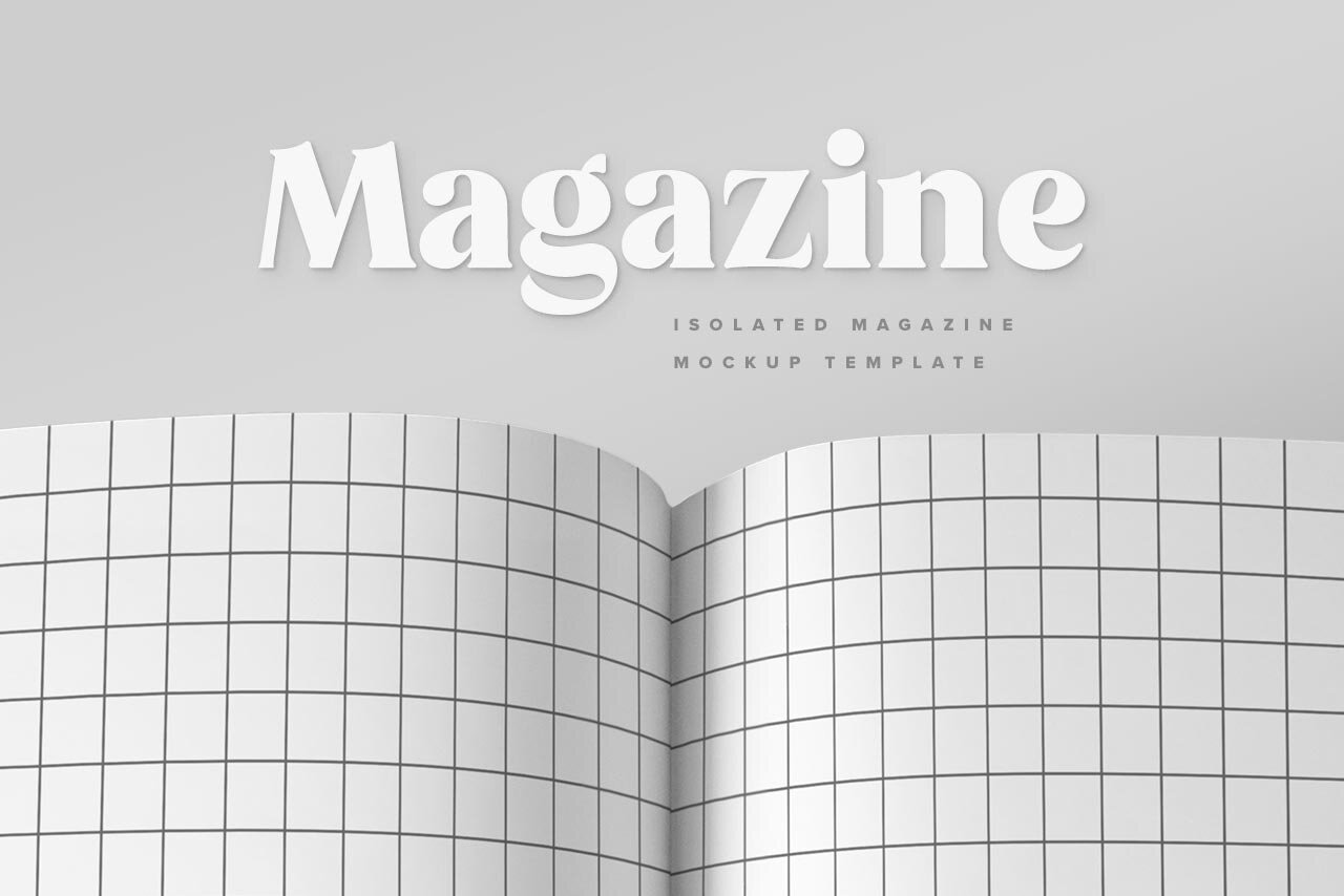 Free Magazine Spread Mockup