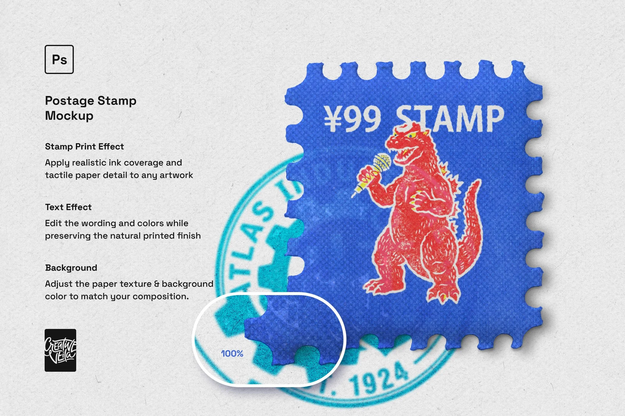 Postage Stamp Mockup