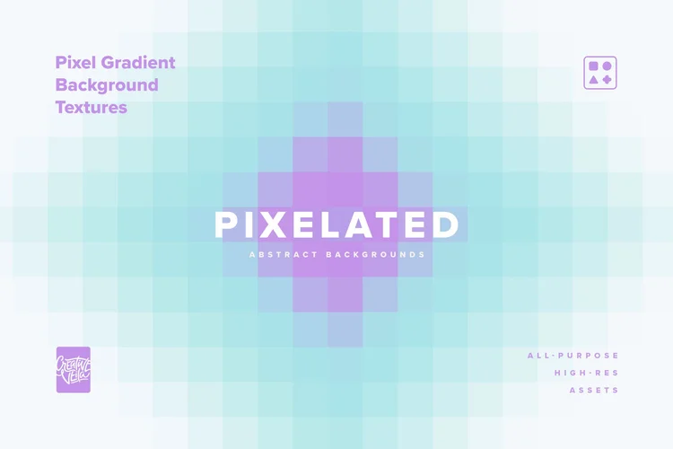 Creative Veila – Pixel Gradient Background Textures