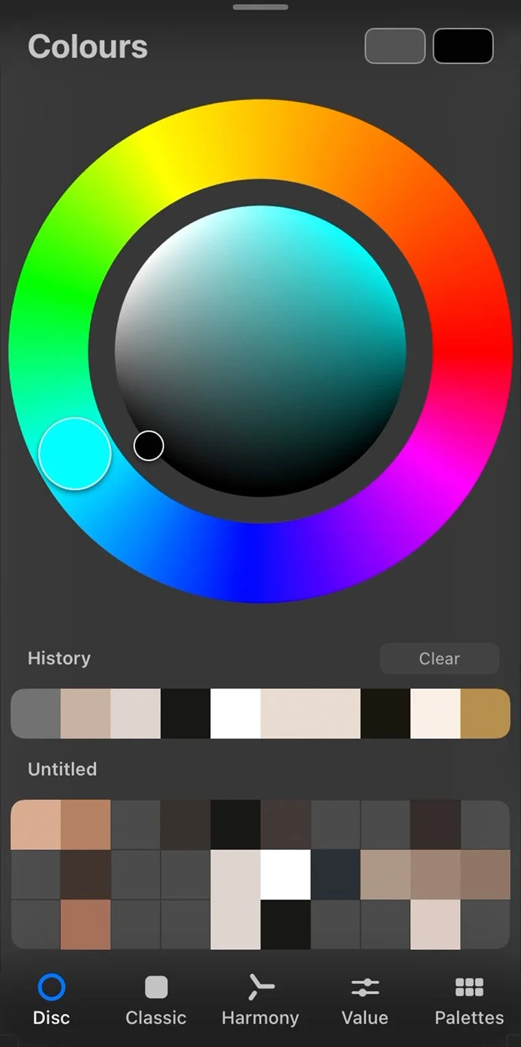 Picking Color for a Dark Paper Background