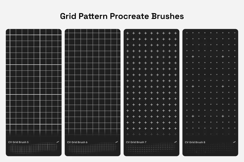 Creative Veila – Grid Pattern Procreate Brushes