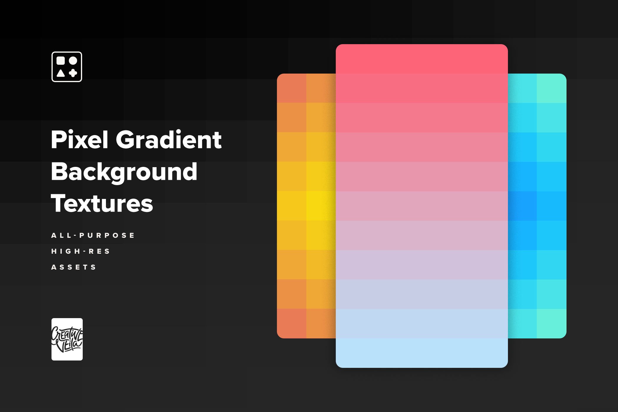 Creative Veila – Pixel Gradient Background Textures