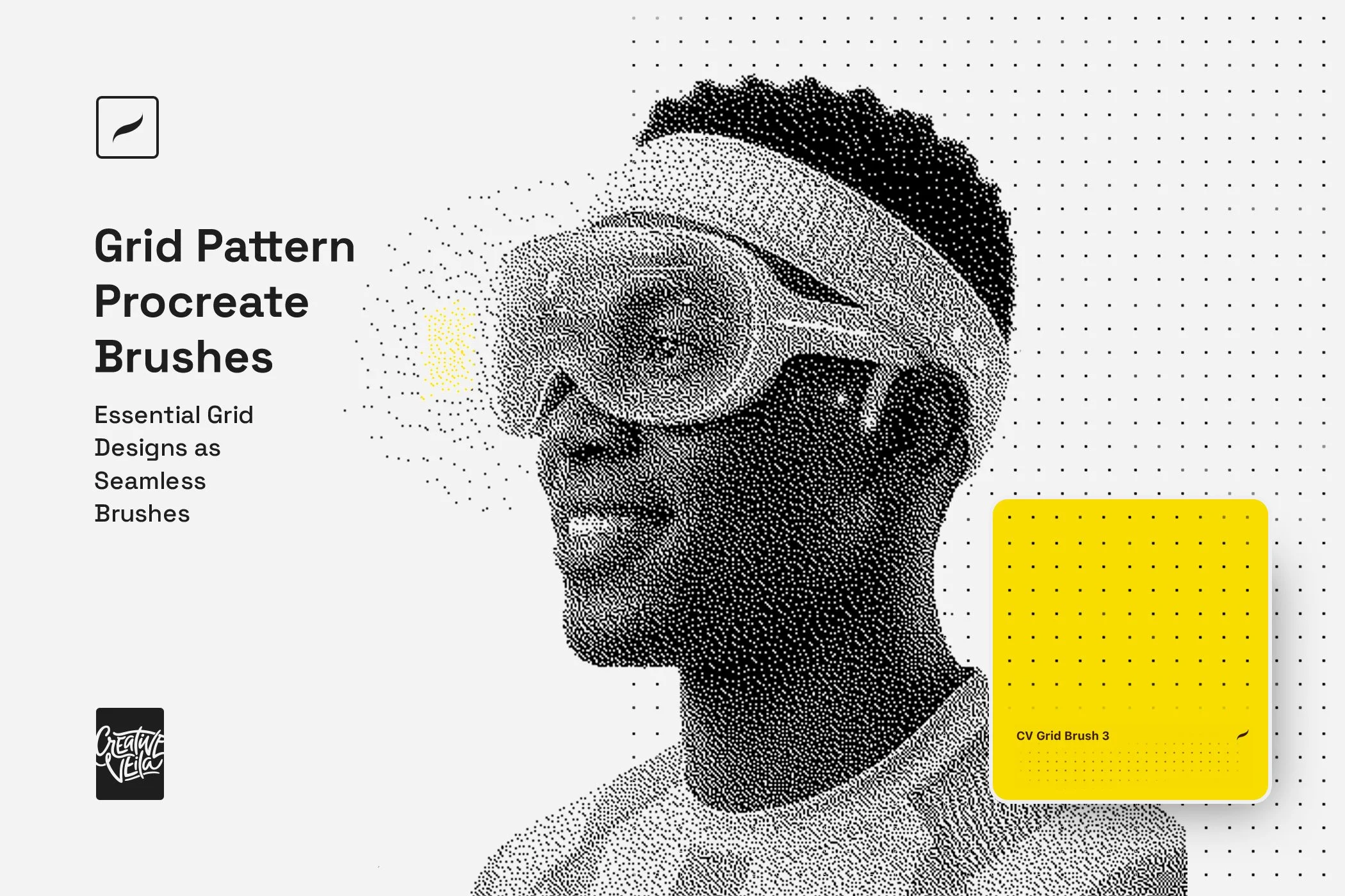 Grid Pattern Procreate Brushes