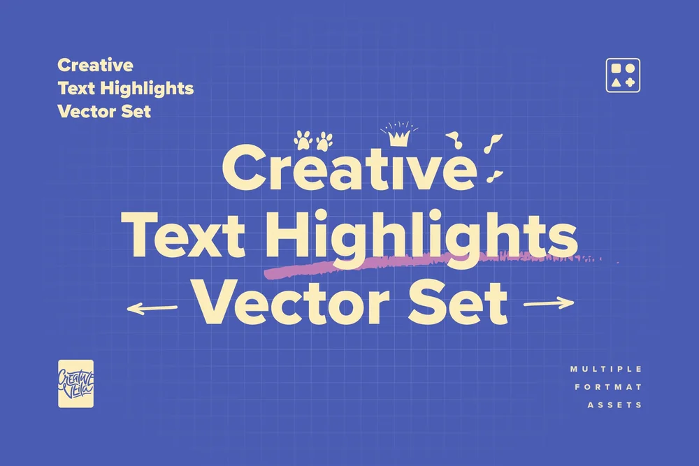Text Highlighting Vector Creative Veila – Creative Text Highlights Vector Set