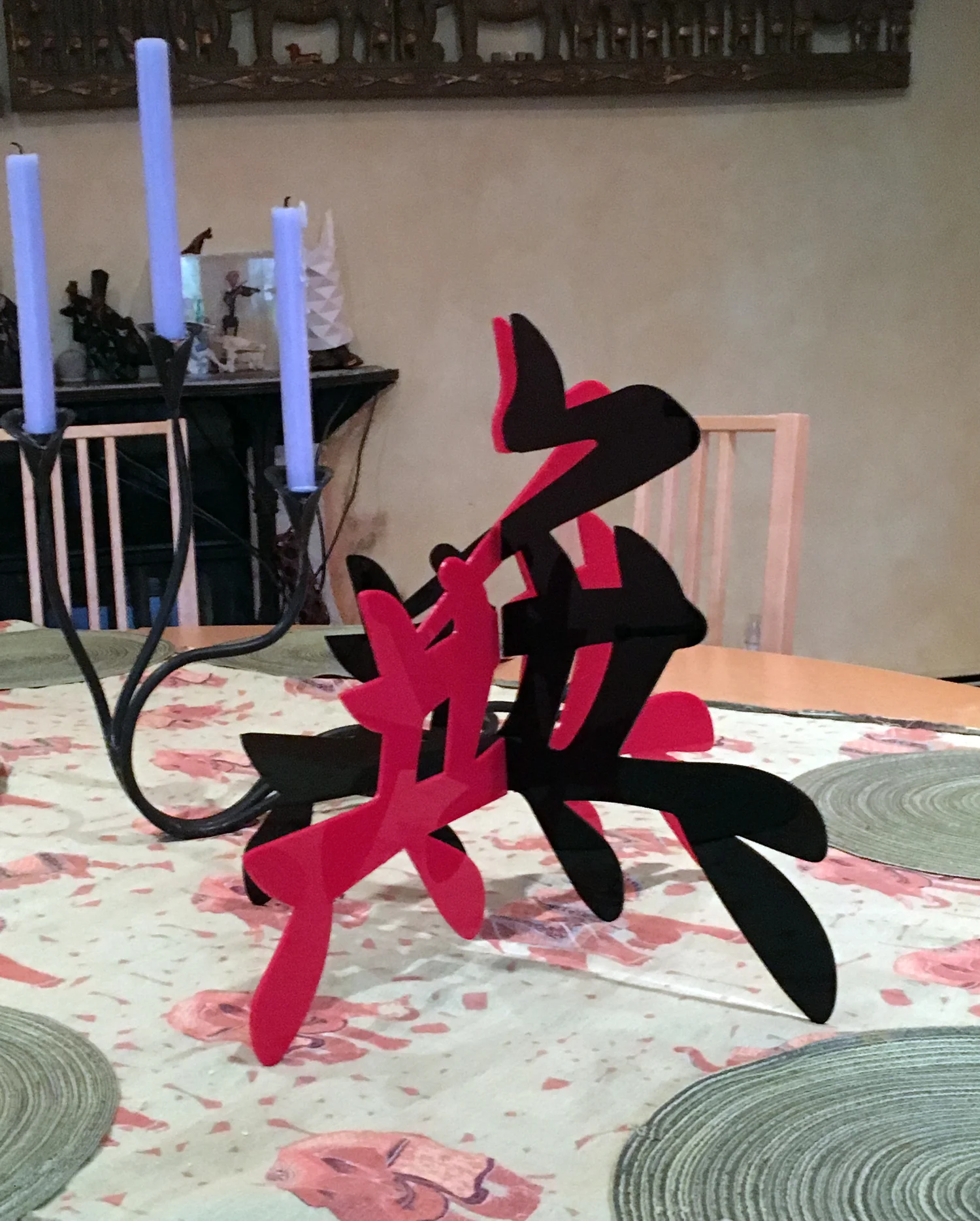 On the dining room table