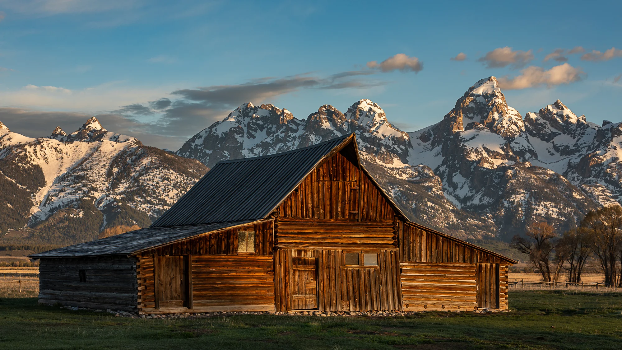 The other Moulton Barn with the Tetons in the background. 