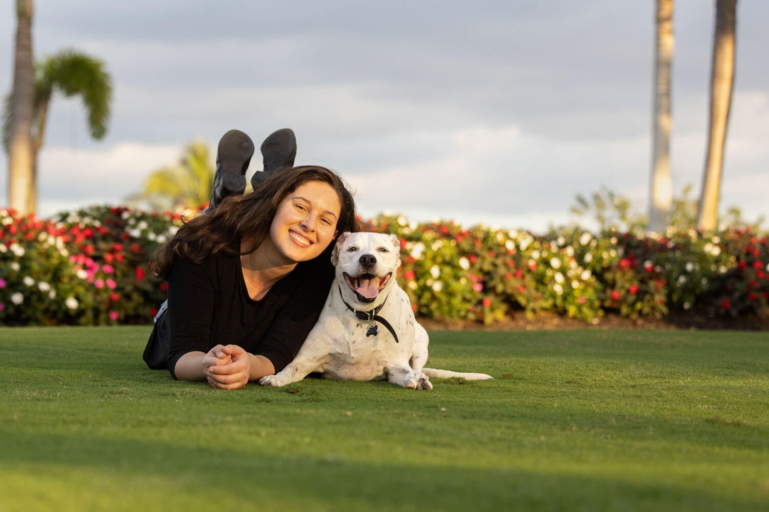 Joyful family photos with dogs in Toronto
