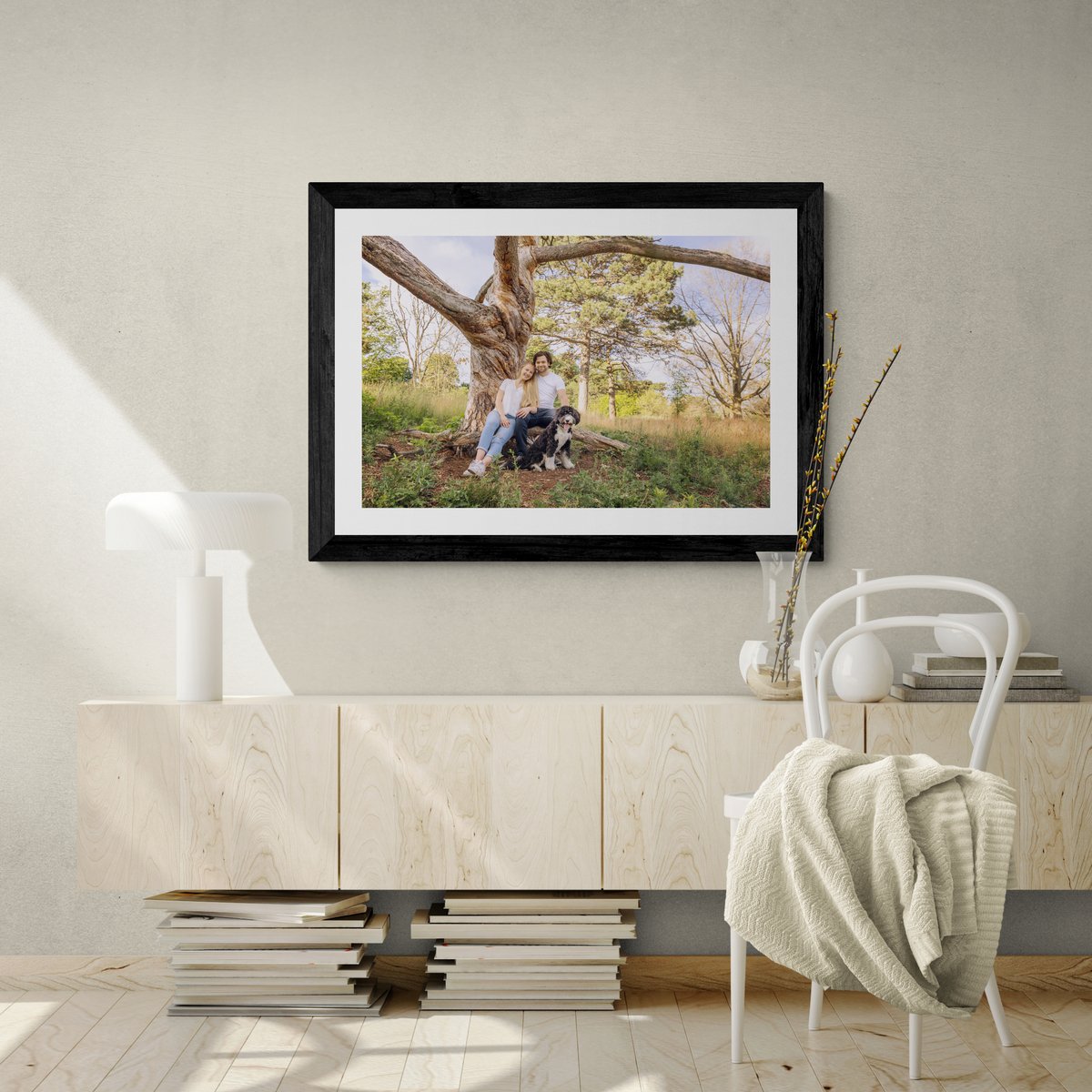 SINGLE LARGE FRAMED PET IMAGES MAKE A STATEMENT