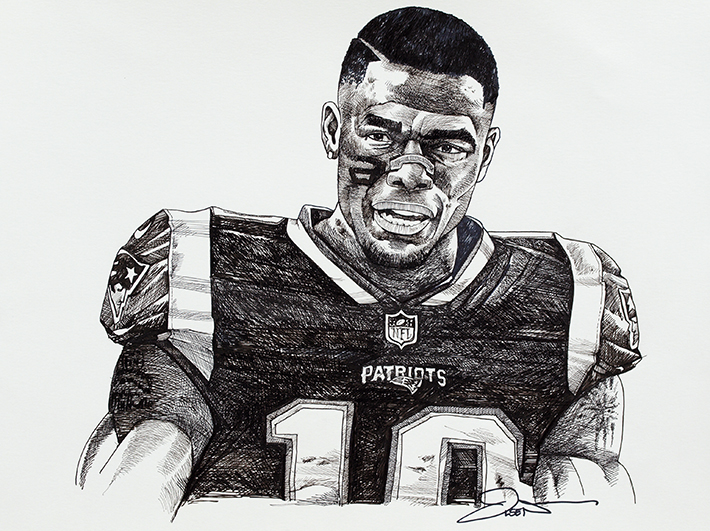 Josh Flash Gordon in Pen and Ink