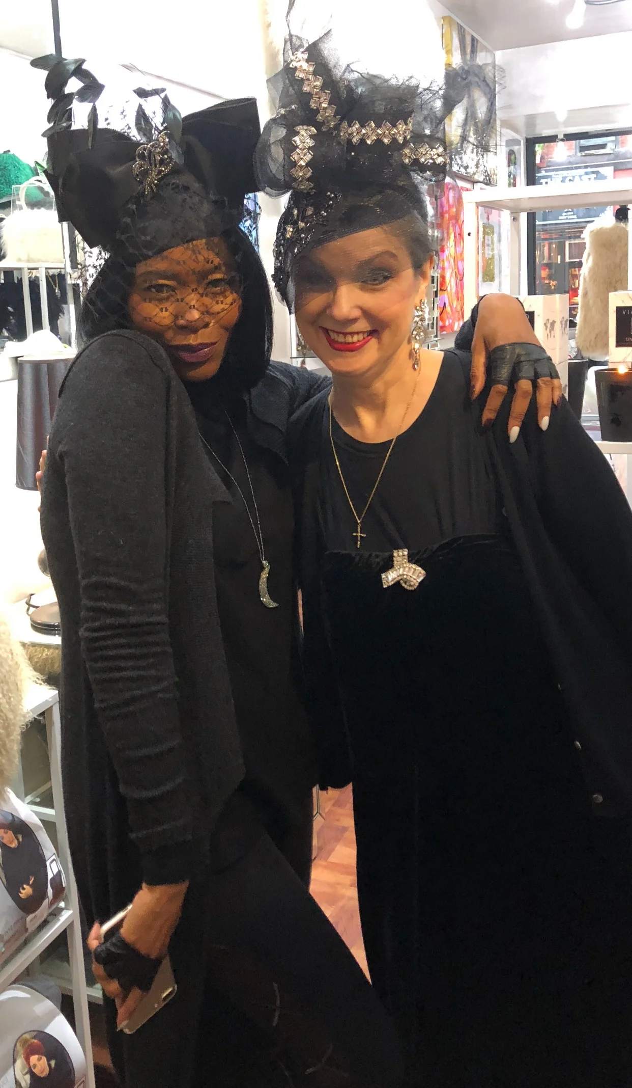 Tamiko and Abigail Aldridge at Rococo Design in NYC