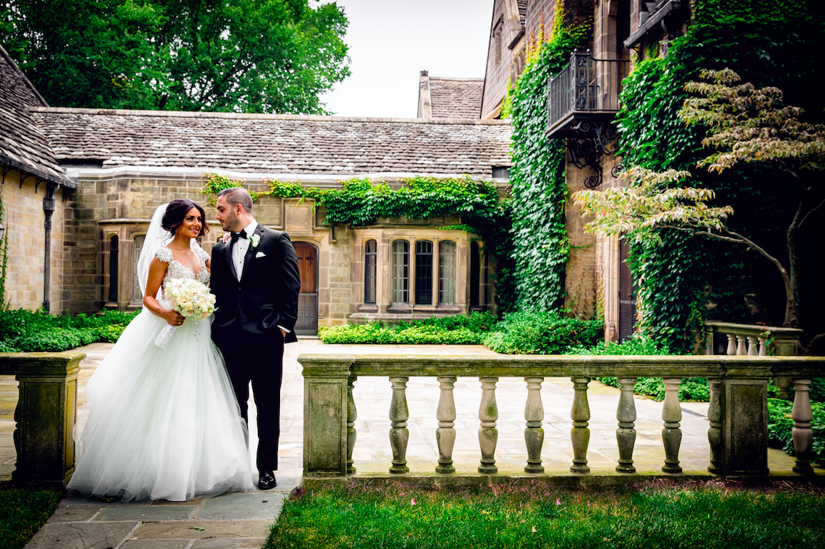 Fadi & Karla were such a fun couple. There was so much laughter at the wedding and when we took photos, you could feel the joy. The couple decided to have their images taken at the Edsel & Eleanor Ford House in Grosse Pointe Shores. These photo captures a simple look against architectural details of the historic venue.