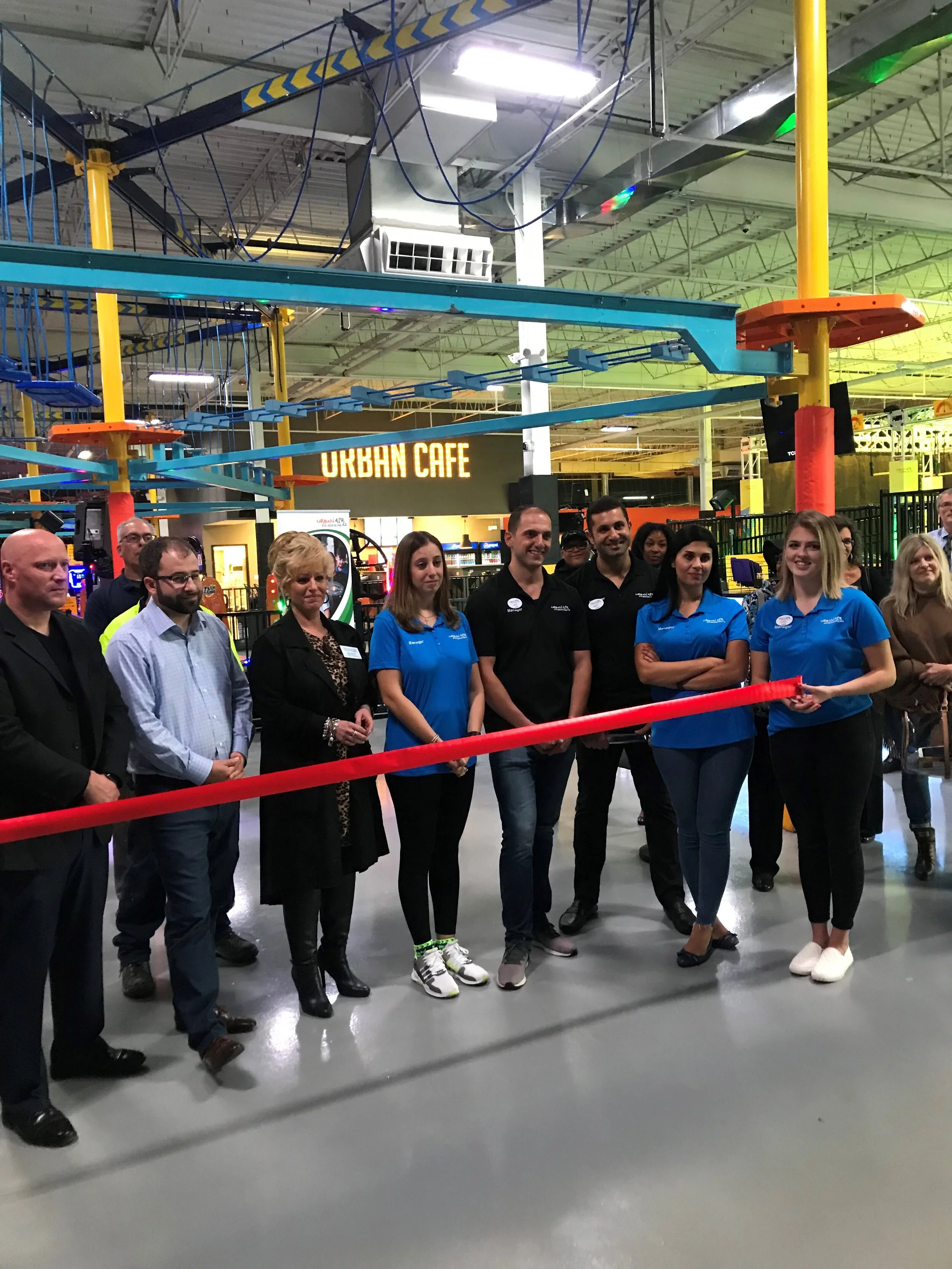 Urban Air ribbon cutting.